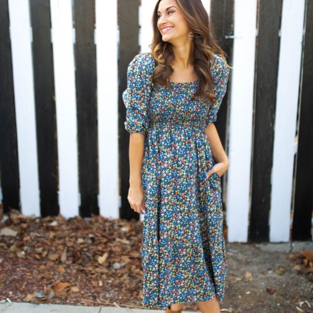 GAP Floral Midi Dress